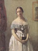 Jean Baptiste Camille  Corot The Bride (mk05) France oil painting artist